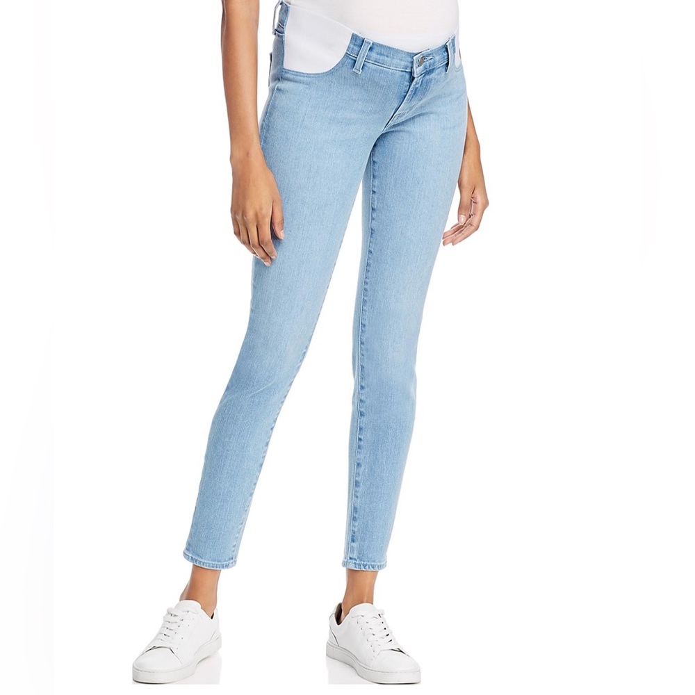 J Brand Mama Mid-rise Super Skinny Maternity Jeans in Cloudy Size 32